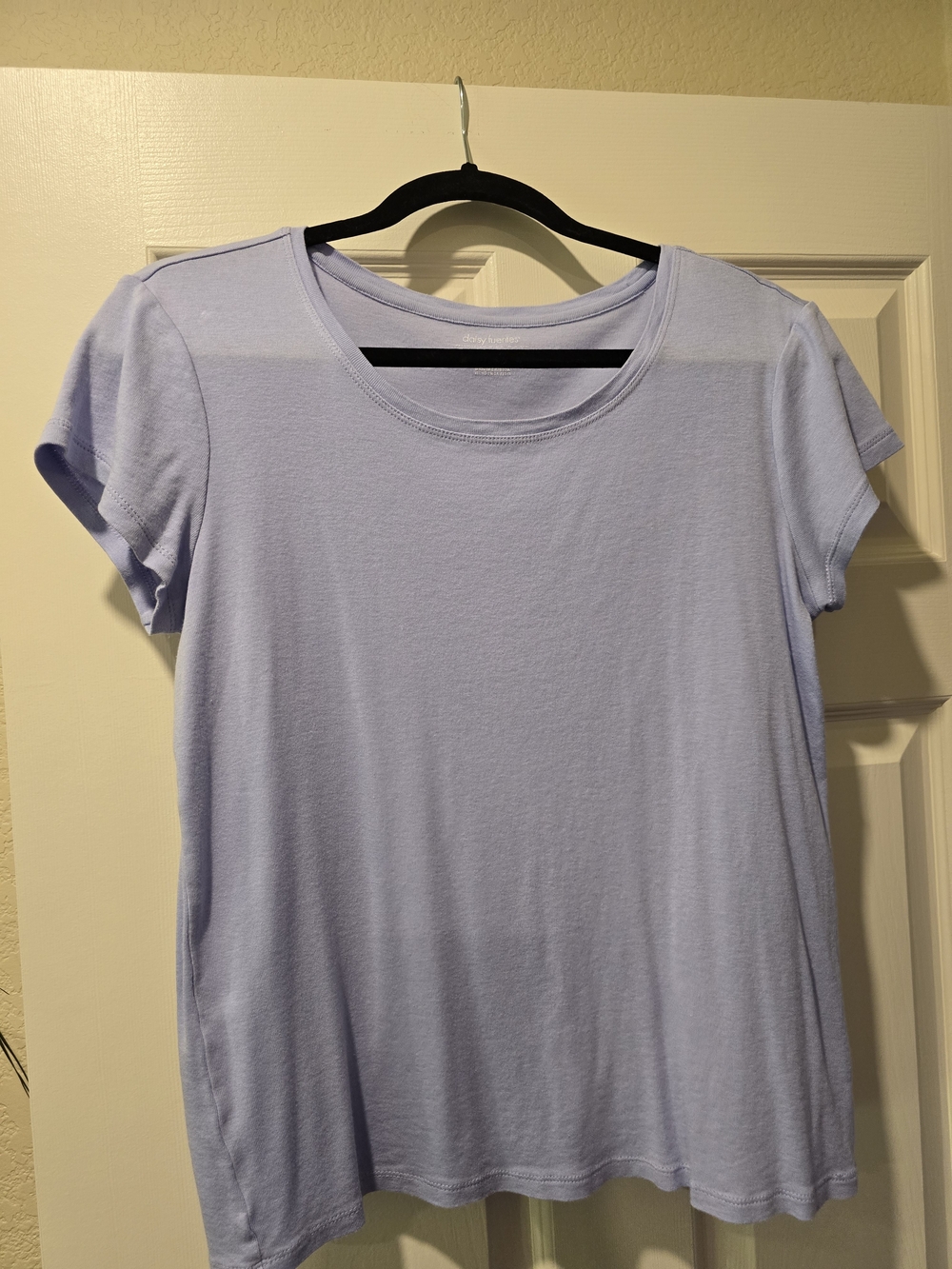 Daisy Fuentes Short Sleeve Crew Tee - Light Lavender